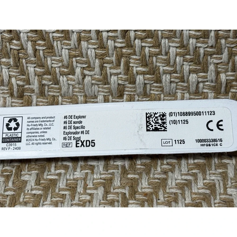 Hu-Friedy EXD5 #5 Double End Explorer Dental Instrument Stainless Steel New